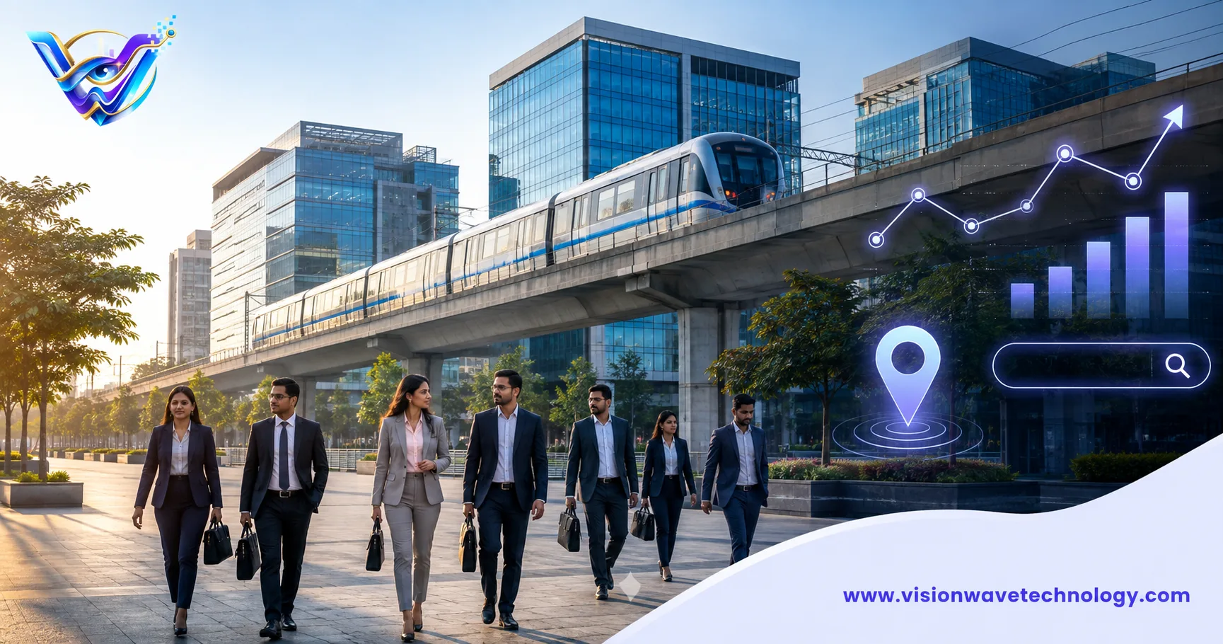 SEO company Noida Sector 63 targeting local business customers on a map
